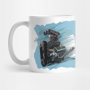 Hot Rod Big Block Engine Mug